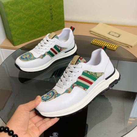 2026年7月13日入荷新品Gucciカジュアルシューズ/スニーカー｜メンズ靴人気本革製ギフト/誕生日/TL工場