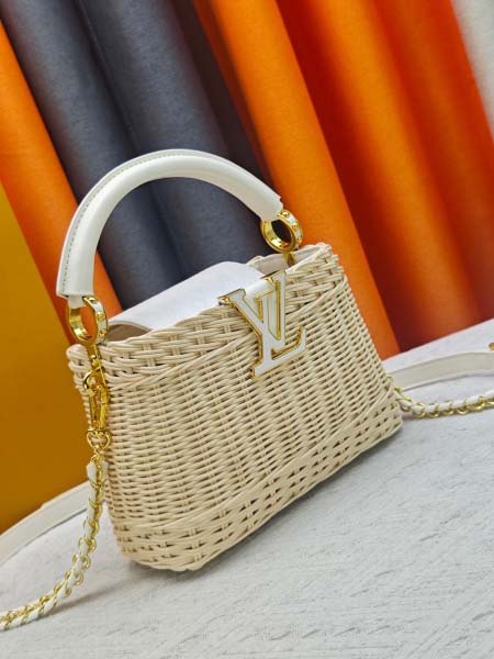 2026年8月8日入荷ヴィトンバッグM28548 M28549   Capucines  Rattan  Monogram  LV   21 x 14 x 8 (CM)人気の新作/誕生日プレゼント/ZC工場