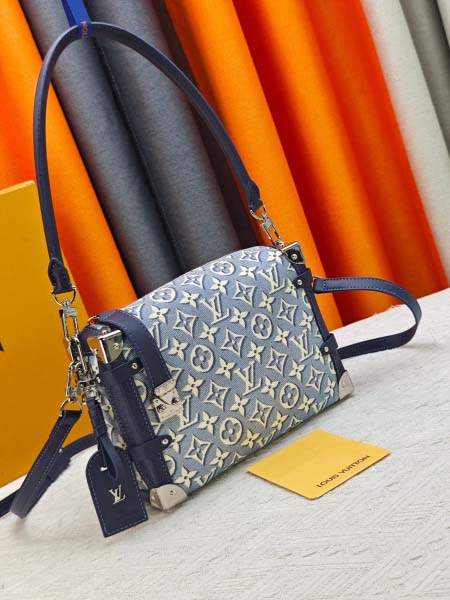 2026年8月8日入荷ヴィトンバッグM46358 M29796  Side Trunk  Denim  Rendez-Vous   Monogram S  lock 23.5x16x8.5cm人気の新作/誕生日プレゼント/ZC工場
