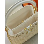 2026年8月8日入荷ヴィトンバッグM48865 M28549 M28548   Capucines BB Rattan  Monogram  LV   27 x 18 x 9 (CM)  人気の新作/誕生日プレゼント/ZC工場