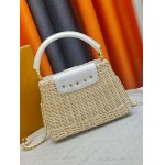 2026年8月8日入荷ヴィトンバッグM48865 M28549 M28548   Capucines BB Rattan  Monogram  LV   27 x 18 x 9 (CM)  人気の新作/誕生日プレゼント/ZC工場