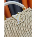 2026年8月8日入荷ヴィトンバッグM48865 M28549 M28548   Capucines BB Rattan  Monogram  LV   27 x 18 x 9 (CM)  人気の新作/誕生日プレゼント/ZC工場