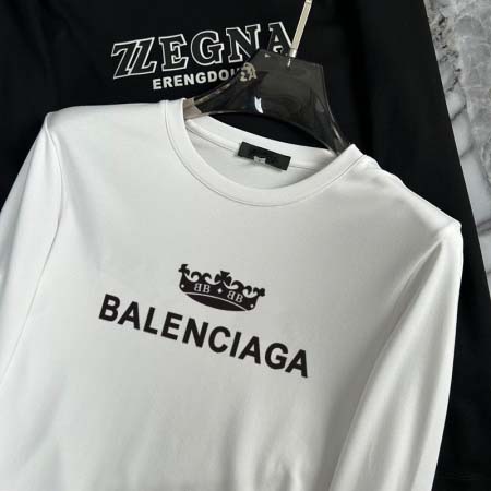 2026年10月10日入荷新作 Balenciaga長袖Tシャツ /（ブランドタグ（ネームタグ）の後縫い）JX工場