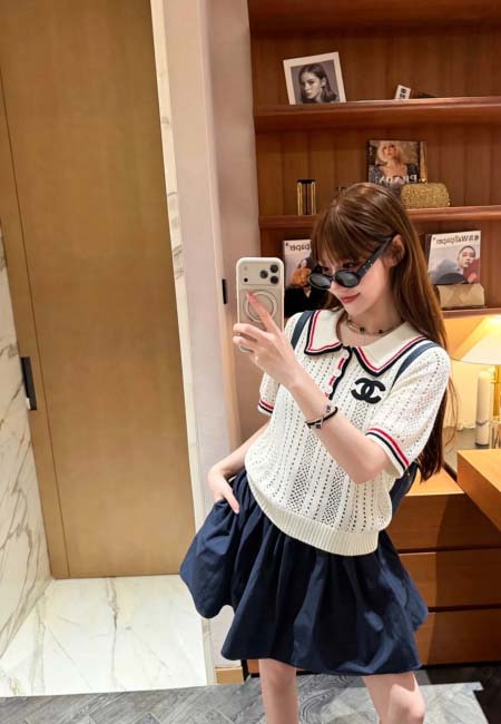 2026年10月15日入荷秋冬新作Chanelニットの半袖女...