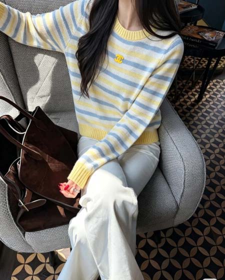 2026年10月15日入荷秋冬新作Chanel長袖女性用ファ...