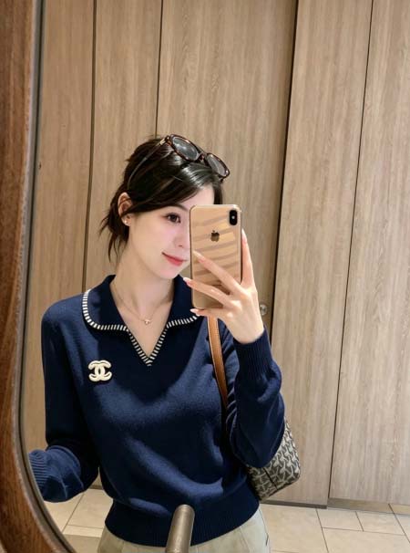 2026年10月15日入荷秋冬新作Chanel長袖女性用ファ...