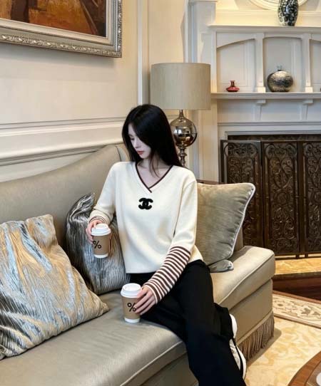 2026年10月15日入荷秋冬新作Chanel長袖女性用ファ...
