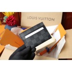 2026年10月15日新作高品質Louis Vuitton 財布E CARTES DOUBLE M62170，Monogram Eclipse /LH工場